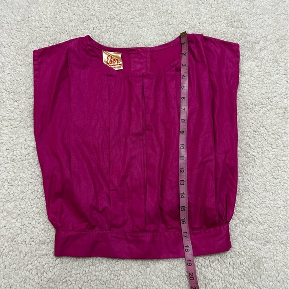 Vintage Eber San Francisco Fushia Button Back Blouse - Picture 7 of 8